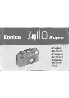 Konica Z-up 110 Super manual. Camera Instructions.